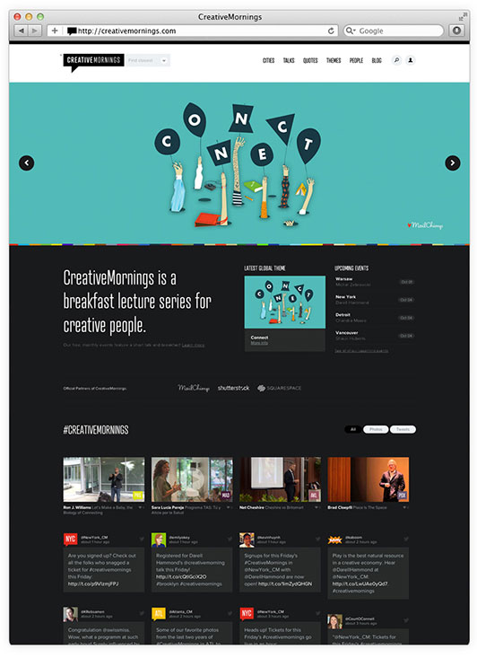 Creative Mornings Homepage