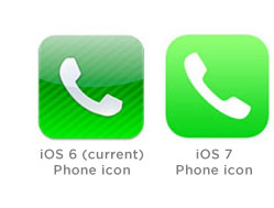 iOS Phone icon comparison
