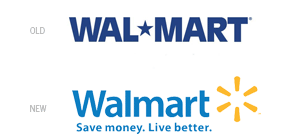 Walmart Logo, Old and New
